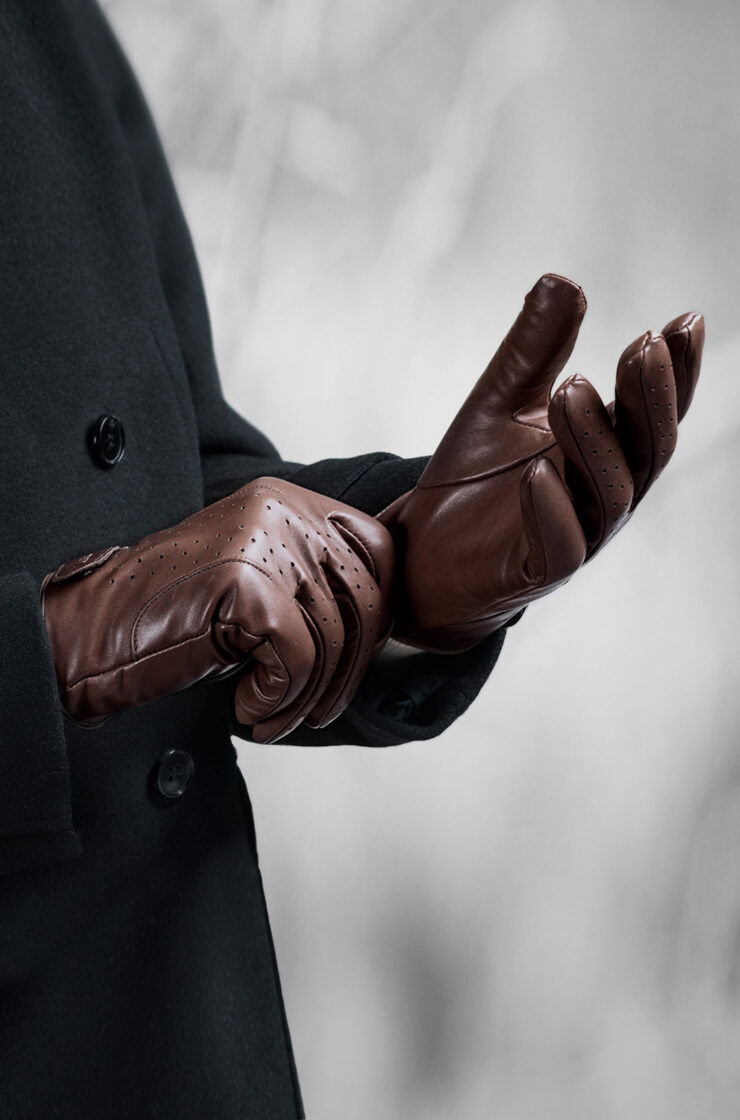 Kvalitní kožené rukavice BANDI v zimě krásně zahřejí