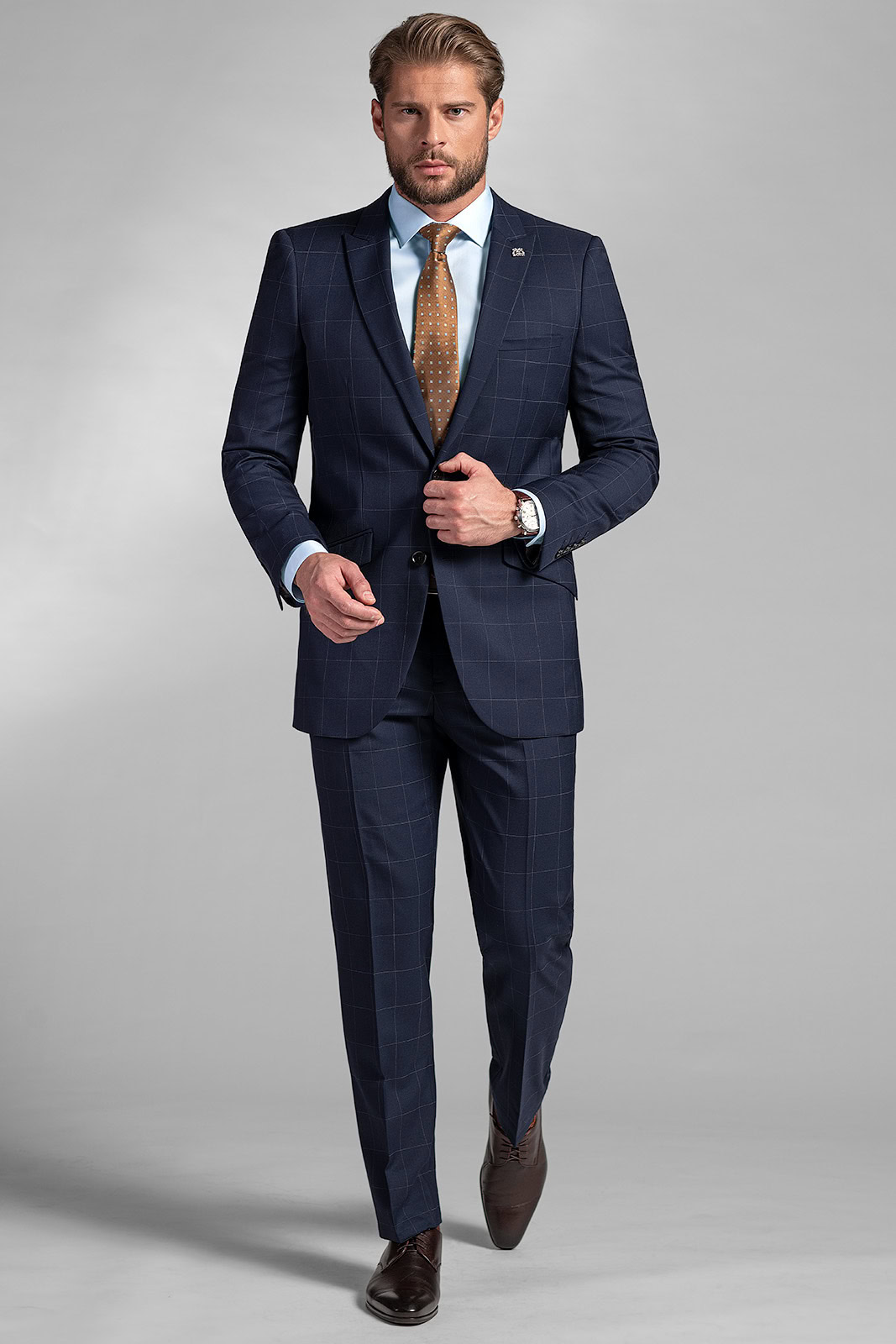 Pánský oblek BANDI Lacrone Marin, Tailored Fit